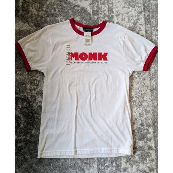 Vintage Monk T-shirt From NBC Experience Store - Small, Made In USA NWT - Picture 1 of 6